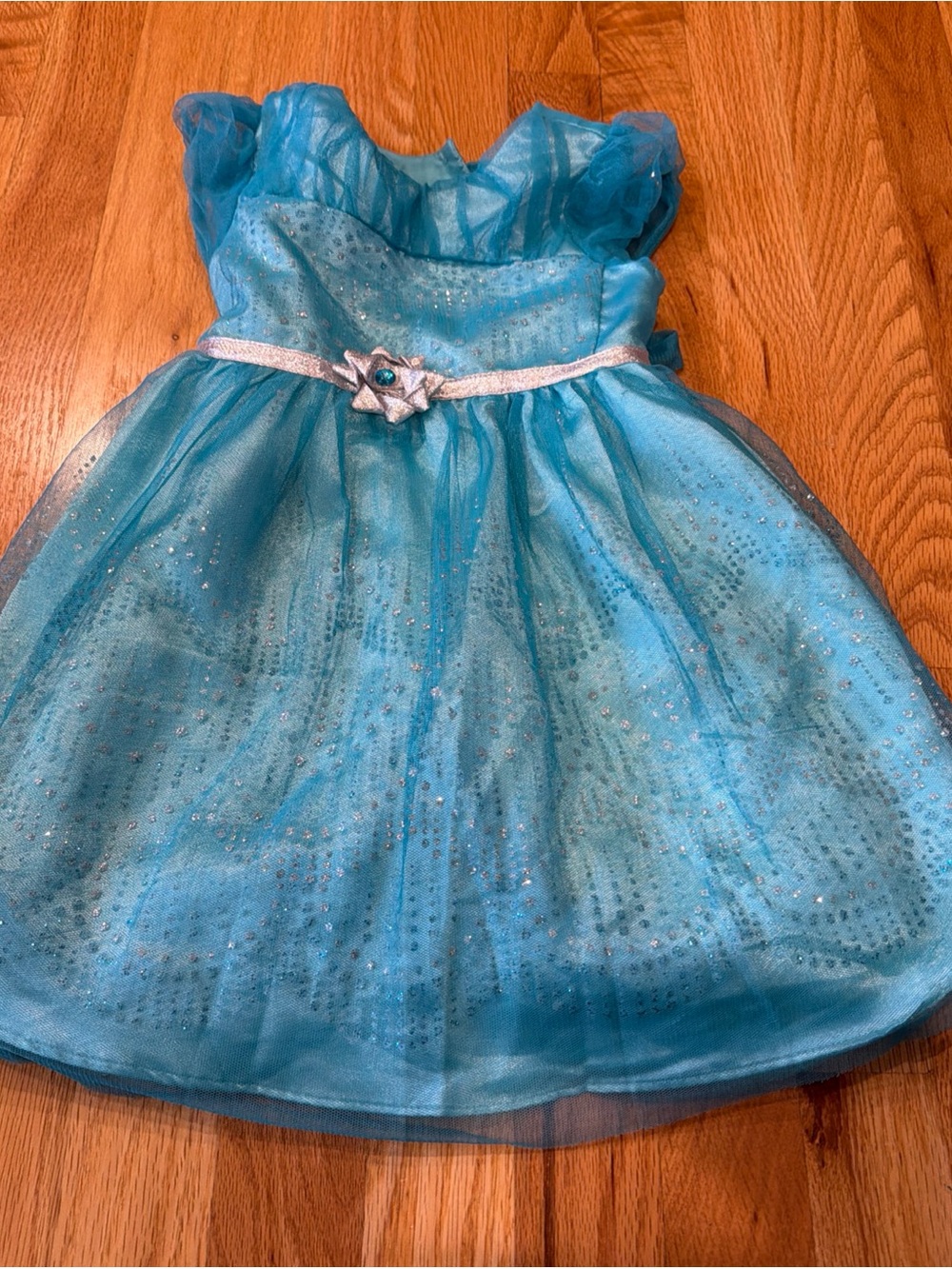 light blue Jona Michelle formal dress with a sparkling tulle overlay Size 3t